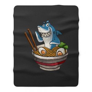 Ramen Shark Fleece Blanket