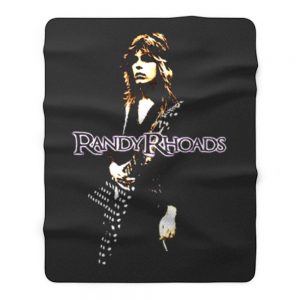 Randy Rhoads Hard Rock Guitarist Fleece Blanket