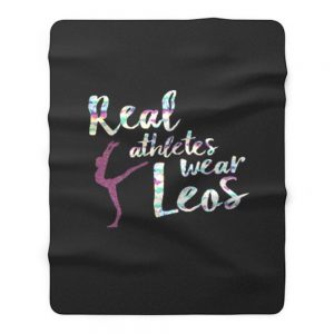 Real Athletes Wear Leos Fleece Blanket