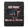 Red Friday Until They All Come Home Fleece Blanket