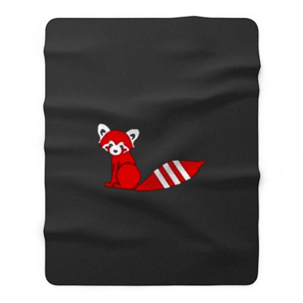 Red Panda X Fox Fleece Blanket