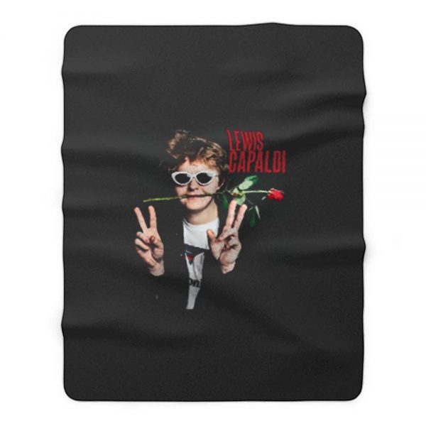 Red Rose Lewis Capaldi Fleece Blanket