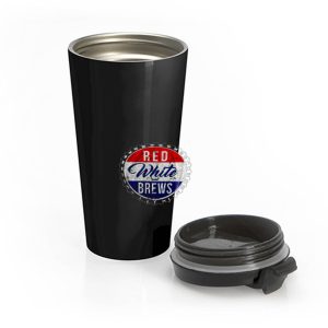 Red White And Brews Stainless Steel Travel Mug