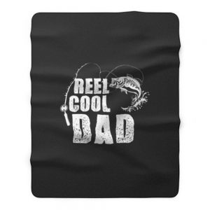 Reel Cool Dad Fishing Fleece Blanket