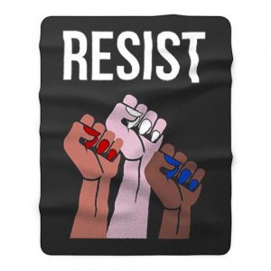 Reistst Womens Fists Political Fleece Blanket