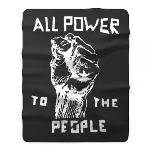 Retro Black Panther Fleece Blanket