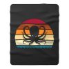 Retro Vintage Octopus Animal Lover Fleece Blanket