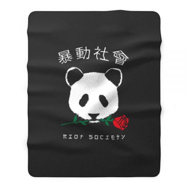 Riot Society Panda Fleece Blanket