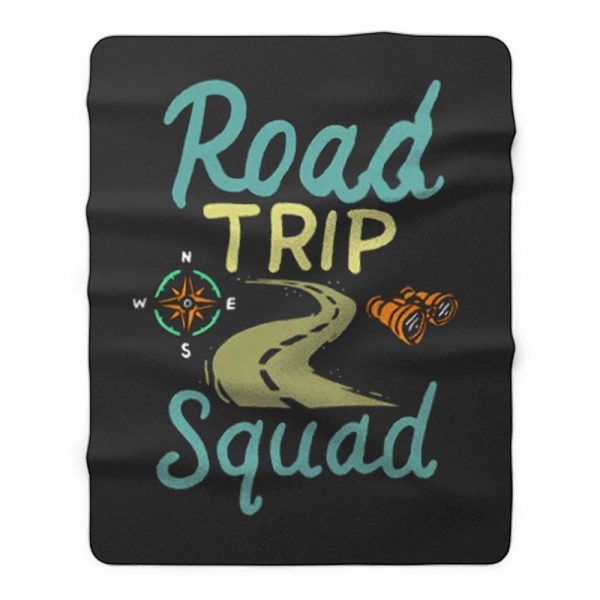 Roadtrip Travel Travelling Fleece Blanket