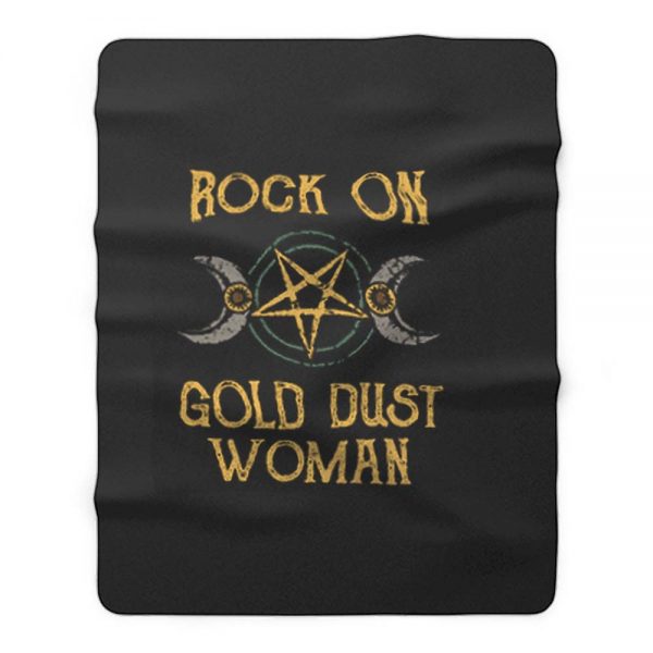 Rock On Gypsy Stevie Nicks Fleece Blanket