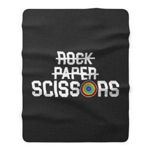 Rock Paper Lesbian Gay Bisexual Transgender Fleece Blanket