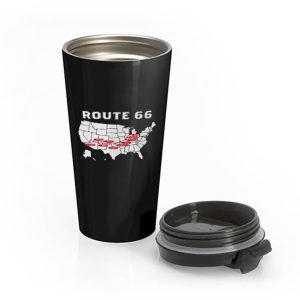 Route 66 Map Stainless Steel Travel Mug