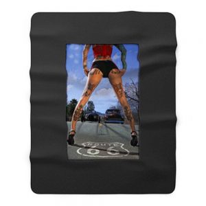 Route 66 Sexy Fleece Blanket