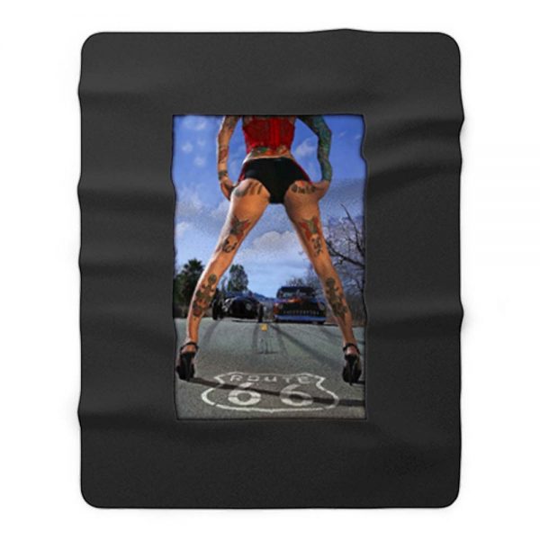 Route 66 Sexy Fleece Blanket