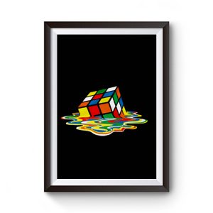 Rubicks Cube Melting Sheldon Coopers Premium Matte Poster