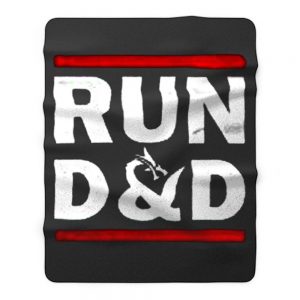 Run D And D Funny Board Game Fleece Blanket