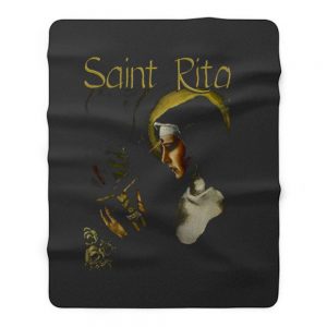 SAINT RITA Catholic Fleece Blanket