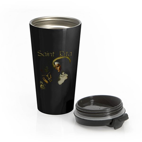 SAINT RITA Catholic Stainless Steel Travel Mug