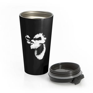 SKULL OUT BLACK Stainless Steel Travel Mug