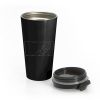 Sad Boy Line Art Stainless Steel Travel Mug