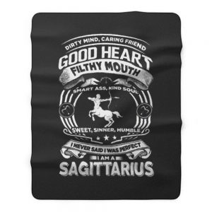 Sagitarius Good Heart Filthy Mount Fleece Blanket