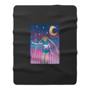 Sailor Moon Tokyo Night Retro Fleece Blanket