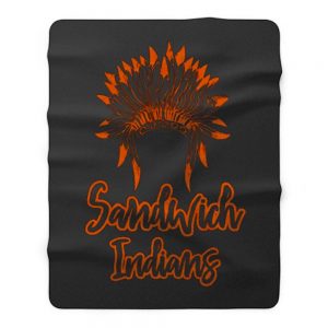 Sandwich Indians Head Fleece Blanket