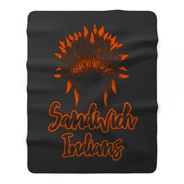 Sandwich Indians Head Fleece Blanket