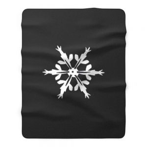 Schneeflocke Weihnachten Damen Fleece Blanket