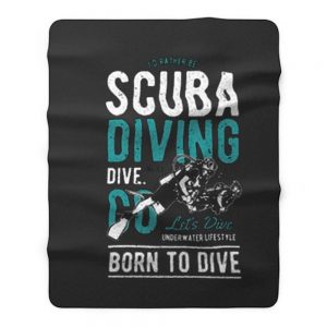 Scuba Diver Fleece Blanket