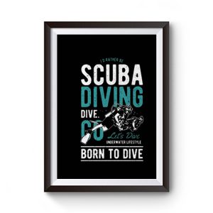 Scuba Diver Premium Matte Poster