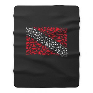 Scuba Diving Fleece Blanket