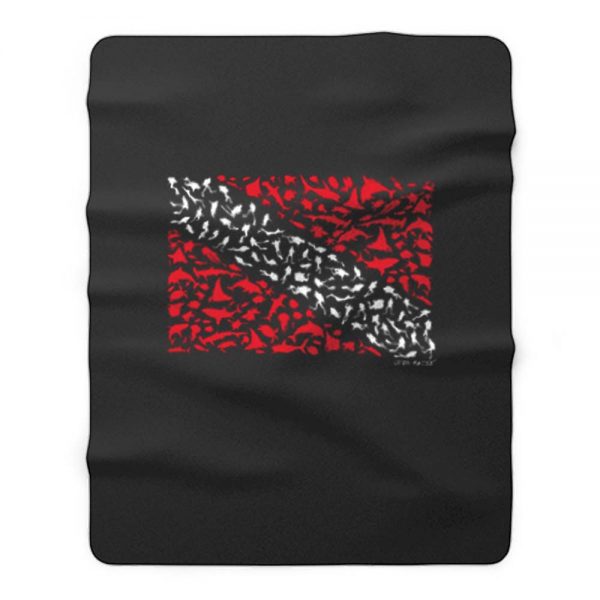 Scuba Diving Fleece Blanket