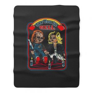 See In You In Hell Chucky Fleece Blanket