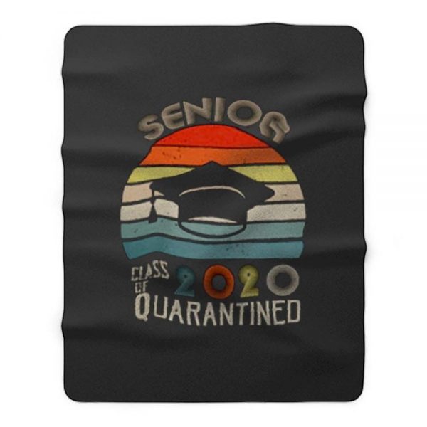 Senior Class 2020 Vintage Quarantine Fleece Blanket