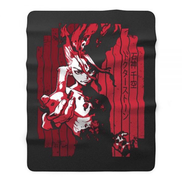 Senku Dr Stone Fleece Blanket