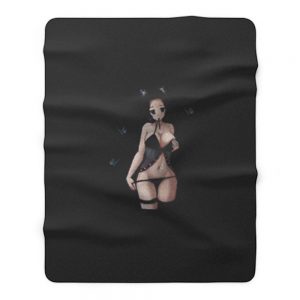 Sexy Demon Slayer Sinobu Kocho Kimetsu No Yaiba Anime Fleece Blanket