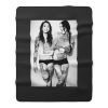 Sexy Girl Laugh Retro Fleece Blanket