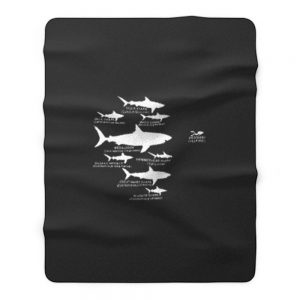 Shark Diving Fleece Blanket