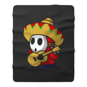 Shy Guy Sombrero Mario Odyssey Fleece Blanket