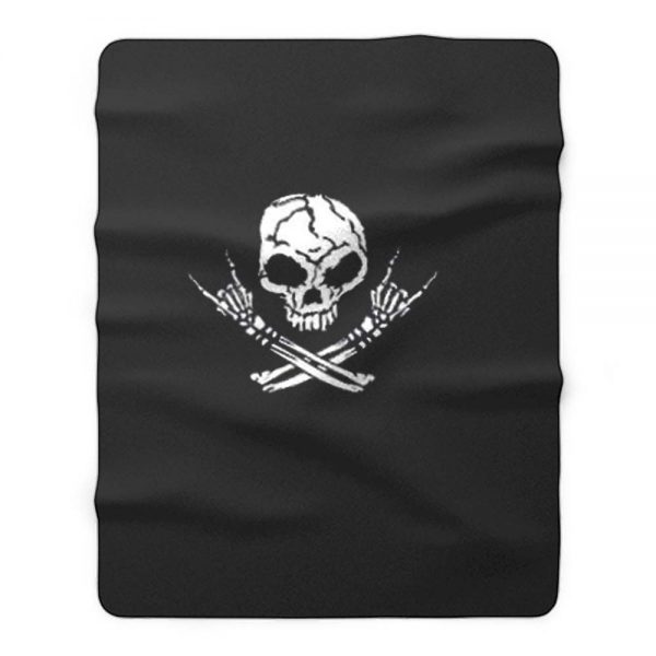 Skull Of Rock Fleece Blanket