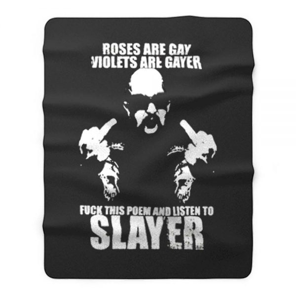 Slayer Slayer thrash metal heavy metal metallica Anthrax Megadeth Fleece Blanket