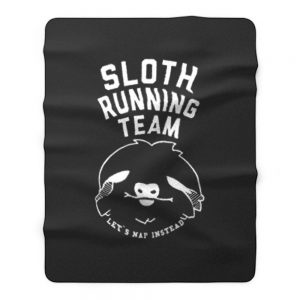 Sloth Running Team Fleece Blanket