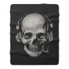 Smoking Skull Fleece Blanket