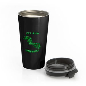 Smoking Weed Stainless Steel Travel Mug