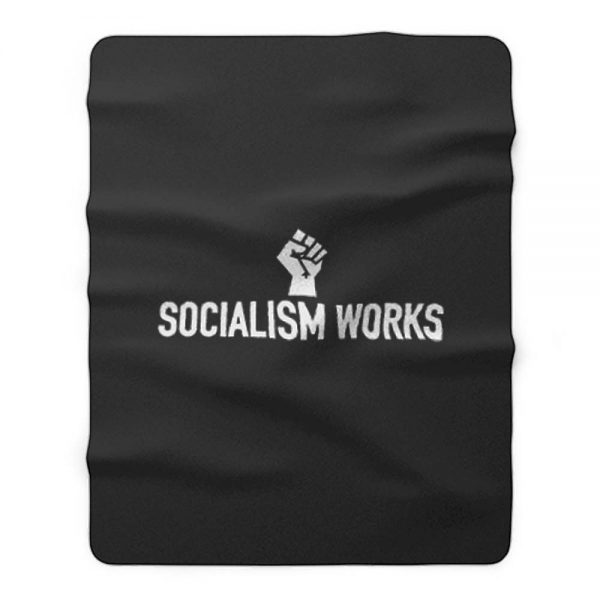 Socialism Works Fleece Blanket