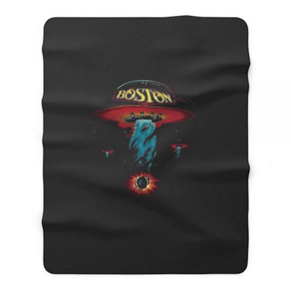 Spaceship Boston Fleece Blanket