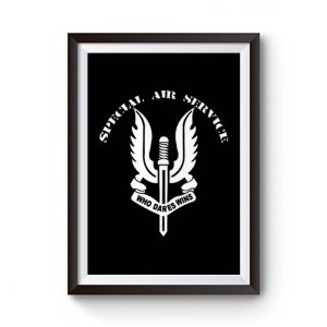 Special Air Service Army SAS Who dares Wins Soldier TV Show Premium Matte Poster