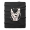 Sphynx Cat Fleece Blanket