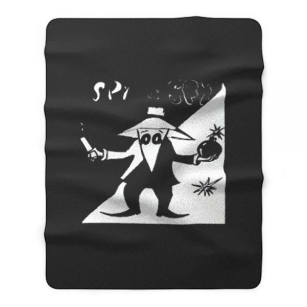 Spy Vs Spy Megazine Funny Cartoon Fleece Blanket